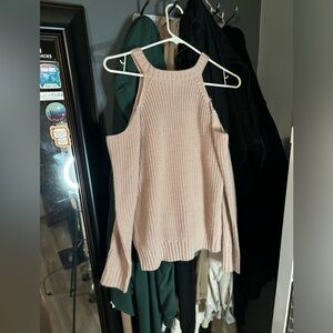 charlotte russe cold shoulder sweater